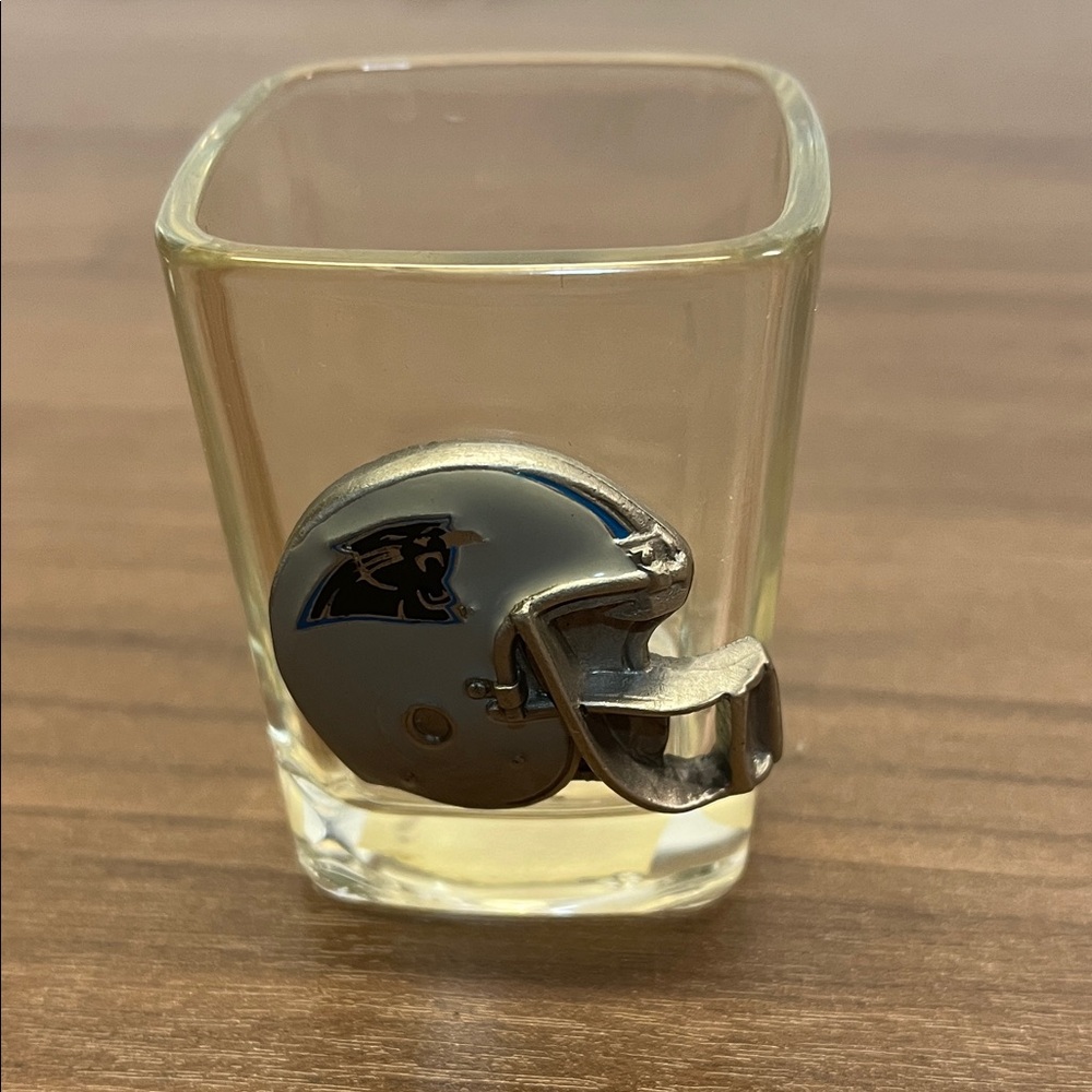 Carolina Panthers Shot Glass with Helmet Design